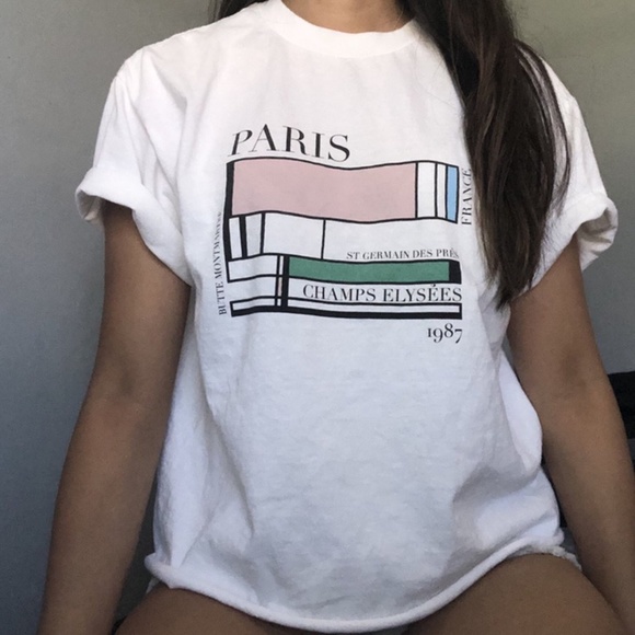 Brandy Melville Tops Brandy Melville Paris Top Poshmark